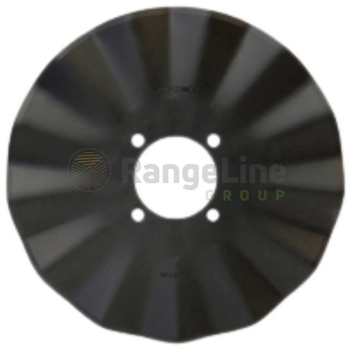 17" X 8 Gauge 13 Wave Coulter Blade, 4" Center Hole