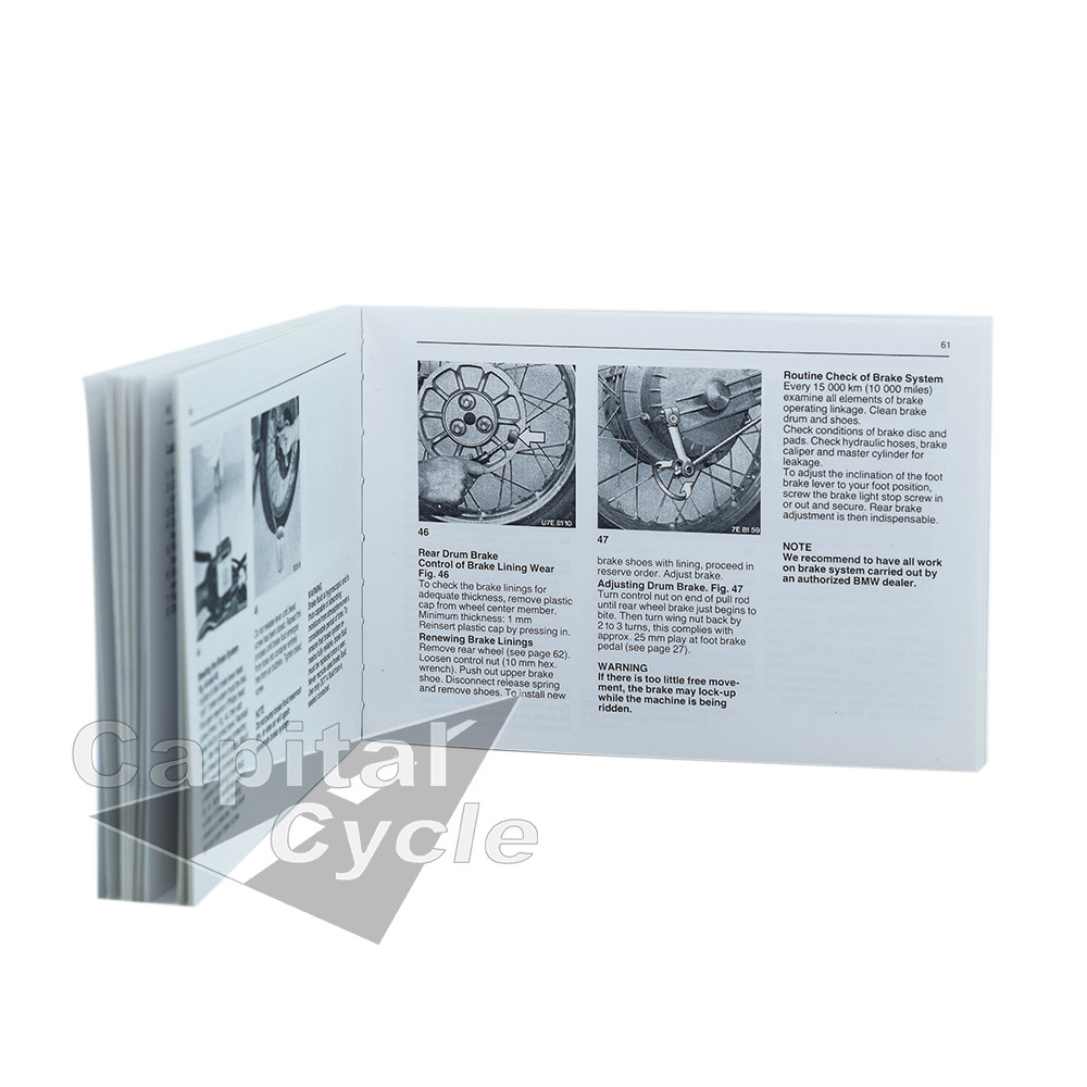 Rider's Manual - R80 GS - Capital Cycle