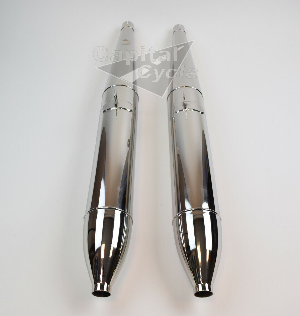 MUFFLER SET Stainless steel - PAIR - Capital Cycle