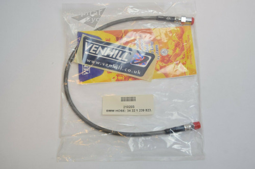 Brake Hose - Stainless Steel,  Lower R45/65 1982-85