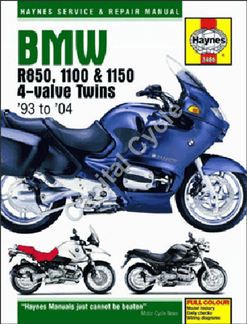 BMW: R850, 1100 & 1150 4-Valve Twins '93 to '06 - Max Haynes
