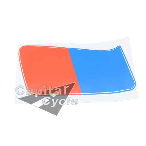 Tank Decal Left Side - Red/Blue