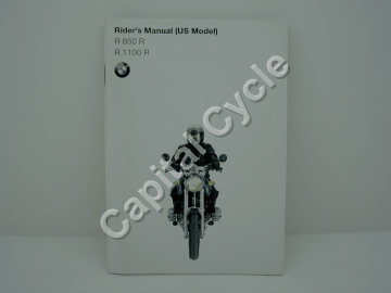 Rider's Manual - R850R & R1100R - Capital Cycle