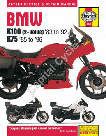 Haynes Manual - K100 1983-92, K75 1985-96 - Capital Cycle