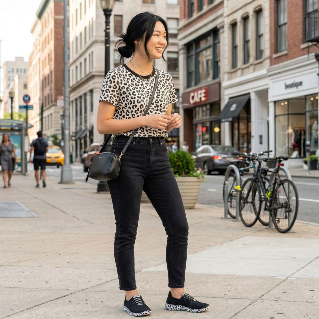 Buy Danielle Snow Leopard Woven Sneakers | Zee Alexis