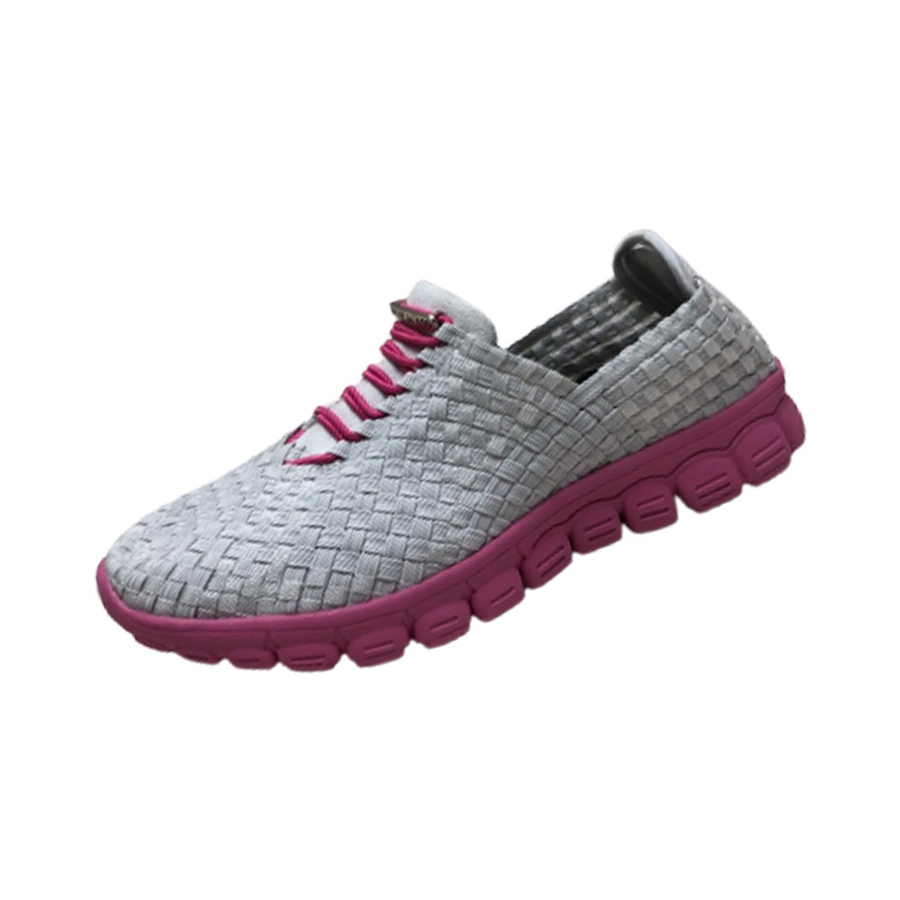 【BAON】[unisex] Woven sneakers BOVINE Unisex Pastel Translucent Air Sole Running Shoes