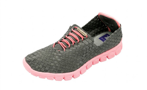 Danielle Charcoal Melon Woven Sneakers