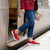 DANIELLE Red Woven Sneakers