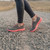 DANIELLE Charcoal Melon Woven Sneakers