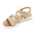 SALLY Gold Stretch Sandals