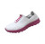 DANIELLE White On Pink Woven Sneakers