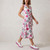 DANIELLE White On Pink Woven Sneakers