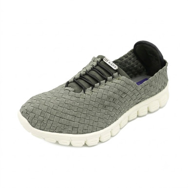 Zee Alexis | DANIELLE Olive Woven Sneakers - Women's Stylish Shoes