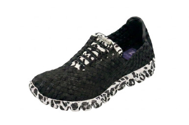 Buy Danielle Snow Leopard Woven Sneakers | Zee Alexis