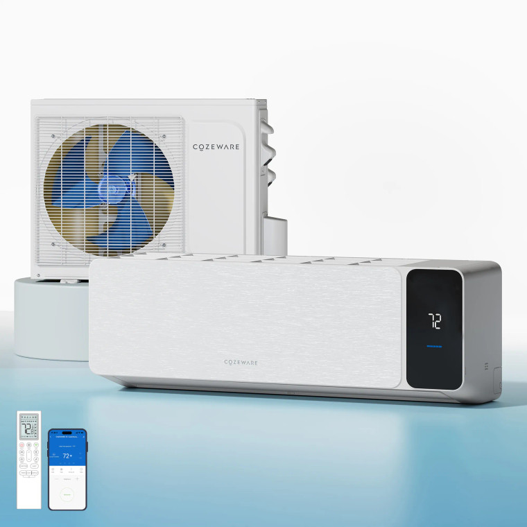 COZEWARE Visio Series 12000 BTU 20 SEER2 Ductless Mini Split AC with Heat Pump, 115V