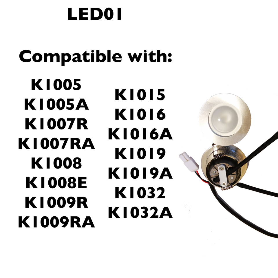 LED01 / LSD3 (LED Lights for Kitchen Range Hoods) KSTAR