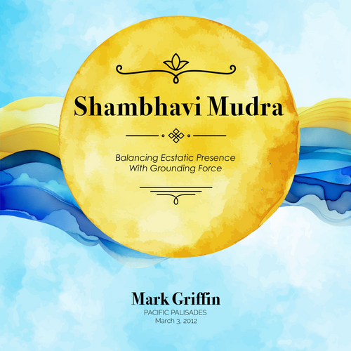 Shambhavi Mudra audio cover showing a meditating figure surrounded by radiant light and grounded energy, symbolizing total consciousness.