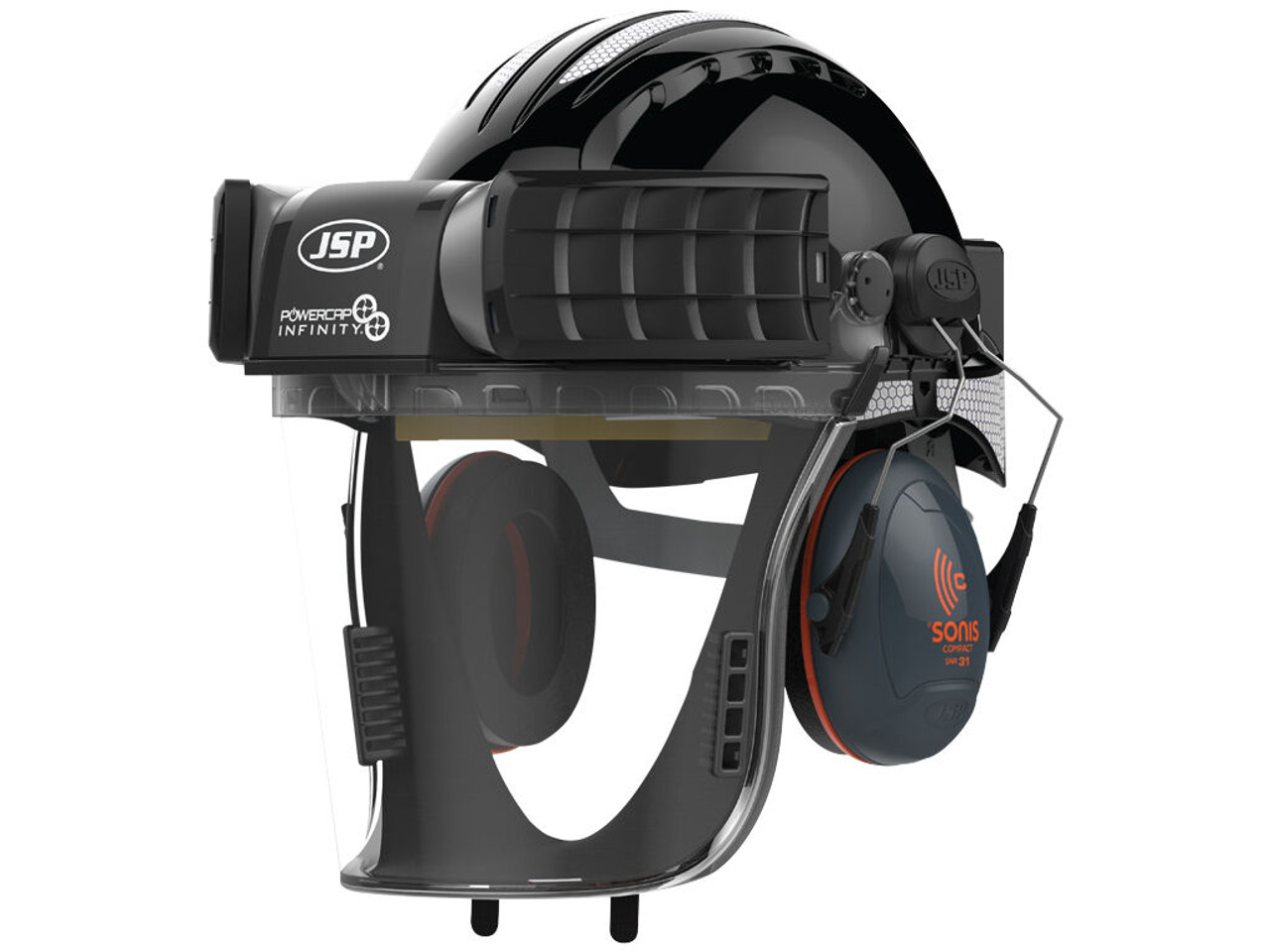 JSP PowerCap® Infinity® Positive Air Pressure Respirator AS/NZS 1716:2012 AS/NZS 1337.1 - Black