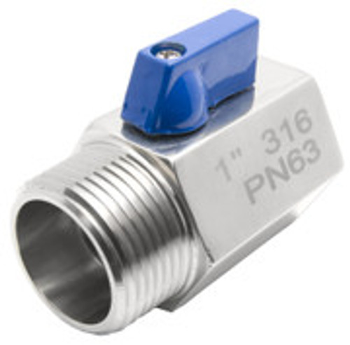 VALVE, BALL, 316SS - 1 IN, FULL VALVE, BALL, 316SS - 1 IN, FULL