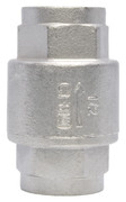 VALVE, CHECK, INLINE - .50 IN, 316SS VALVE, CHECK, INLINE - .50 IN, 316SS