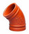 ELBOW, GROOVED, 45, DUCTILE IRON - 2IN ELBOW, GROOVED, 45, DUCTILE IRON - 2IN