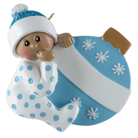 Ornament Baby - Blue Ethnic