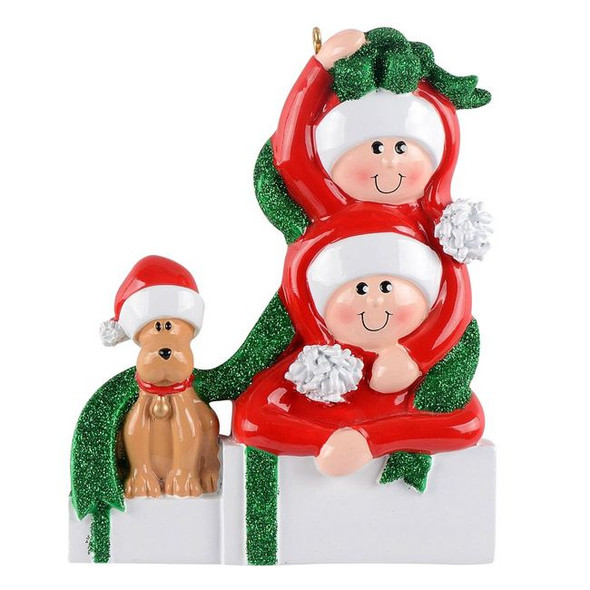 Presents Couple With Dog