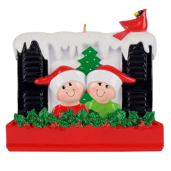 Christmas Window Couple