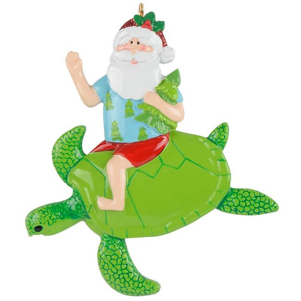 Santa On Turtle