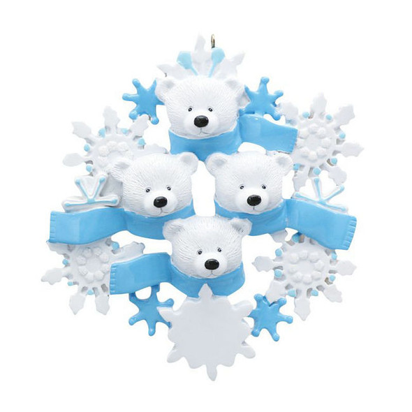 Polar Bear Wreath Family - 4