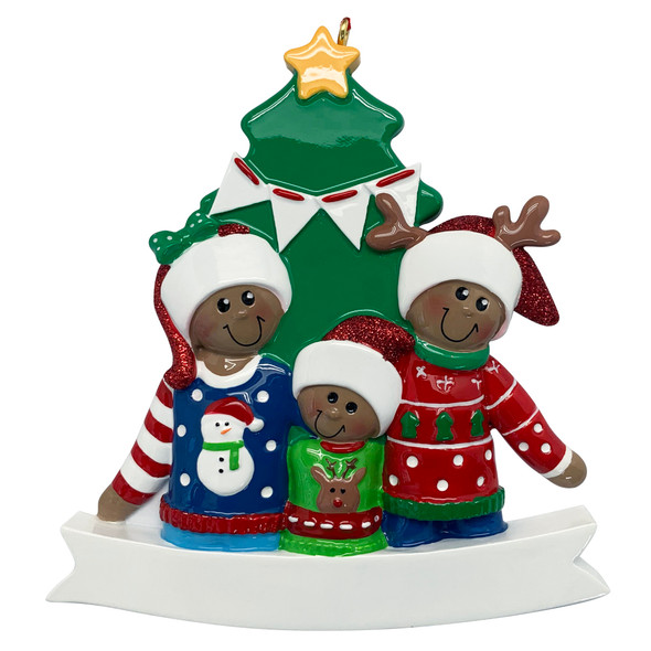 Proud Ugly Sweater Family - 3 Ethnic