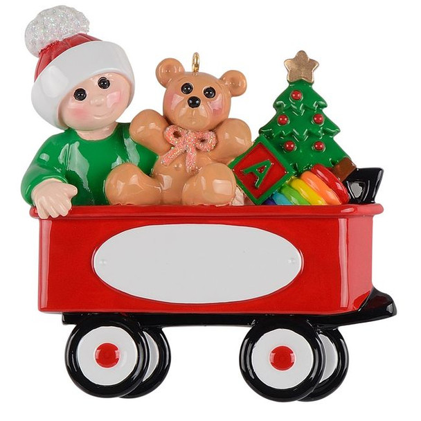 Christmas Baby Wagon - Red