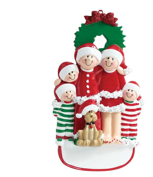 Christmas Family With Dog - 5