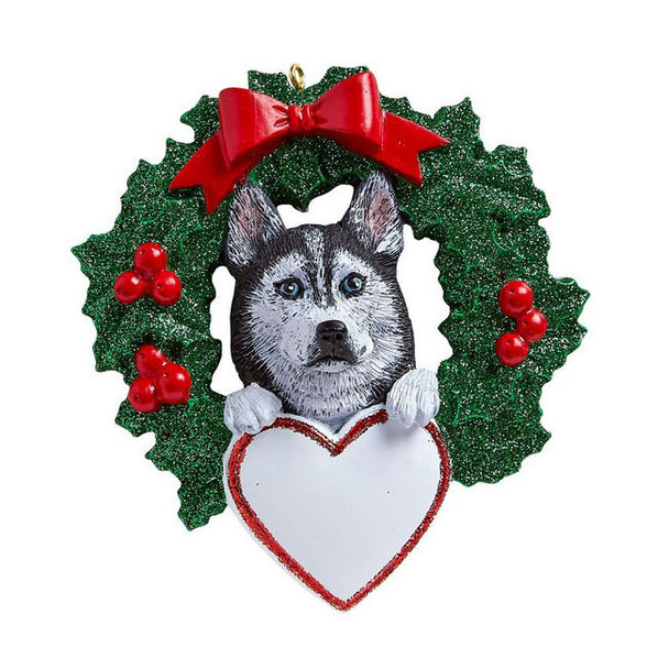 Siberian Husky Wreath