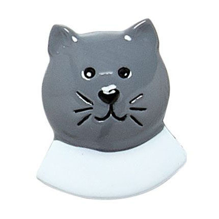 Cat Face Add-On Gray - Set Of 12
