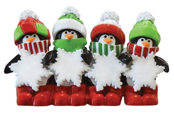 Penguin Snowflake Family - 4