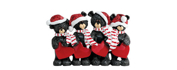 Stocking Cap Black Bear Family - 4
