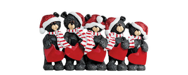 Stocking Cap Black Bear Family - 5