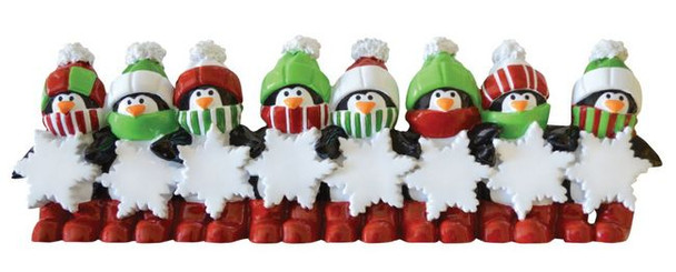 Penguin Snowflake Family - 8