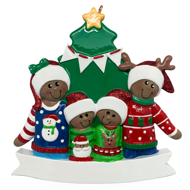 Proud Ugly Sweater Family - 4 Ethnic