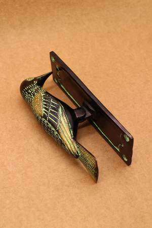 Bronze Bird Knocker - Black