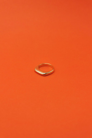 Gold Sterling Silver Geometric Ring Gold Sterling Silver Geometric Ring