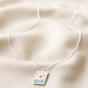The Star Tarot Card - Sterling Silver Necklace