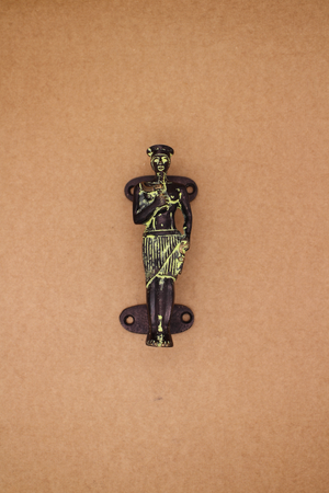 Brass Tribal Man Door Handle Brass Tribal Man Door Handle