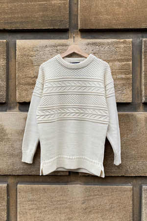British Wool Guernsey Sweater - Cream - SALE British Wool Guernsey Sweater - Cream - SALE