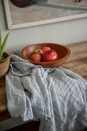 Pure Hemp Scarf - Light Blue