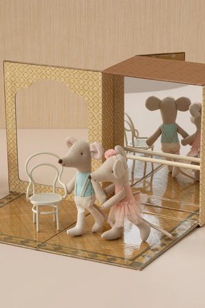 Ballet Mice in Dance Studio - Little Sister and Brother