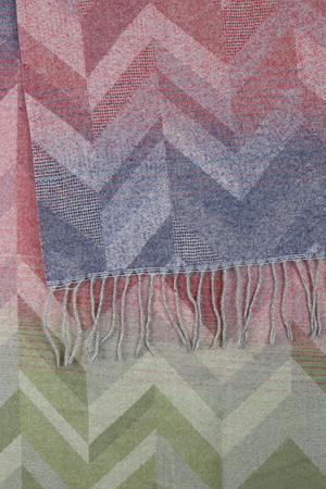 Pink/Blue Mix Fringe Scarf