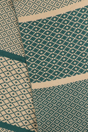 Patterned Khaki Mix Scarf