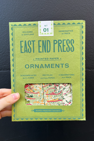 Hand Printed Ornaments - Forest - SALE